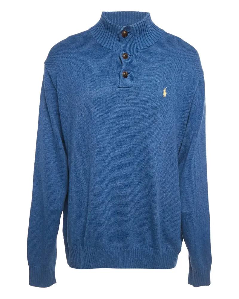Ralph Lauren Geknöpfter Pullover - Blau Blau