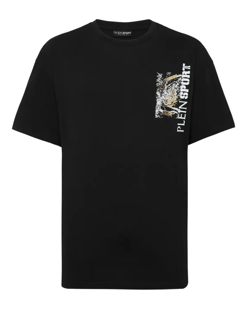 Philipp Plein T-Shirt mit Tiger-Print - Schwarz Schwarz