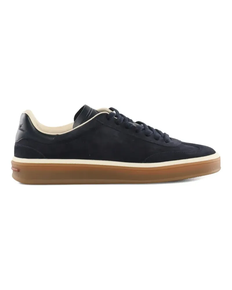 Loro Piana suede panel sneakers - Blau Blau