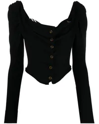 Vivienne Westwood Bea Cropped-Cardigan Schwarz