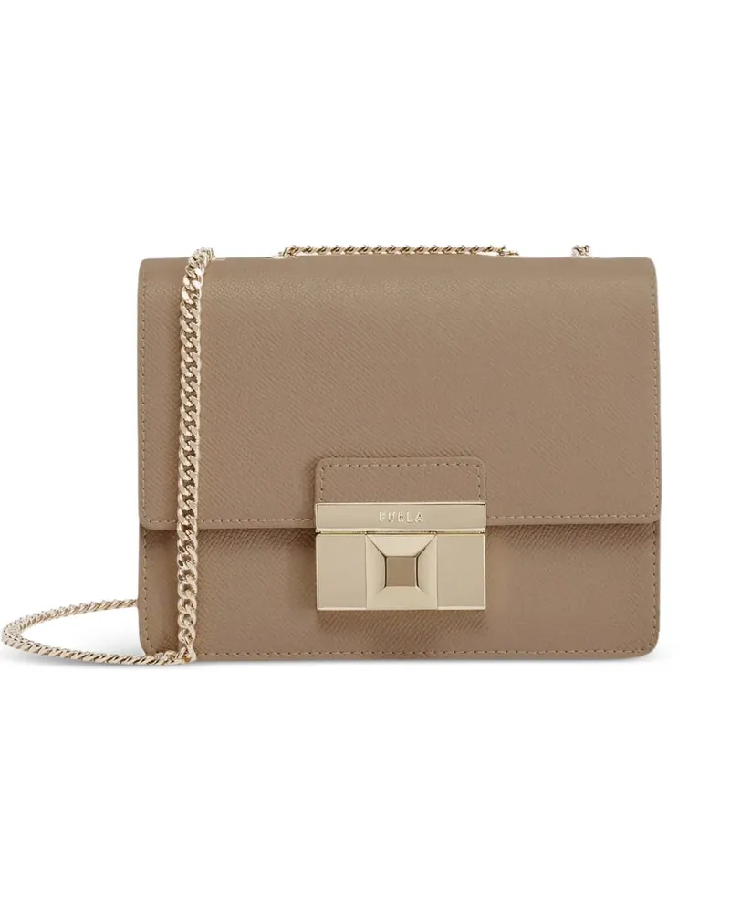 Furla mini Venere leather crossbody bag - Braun Braun