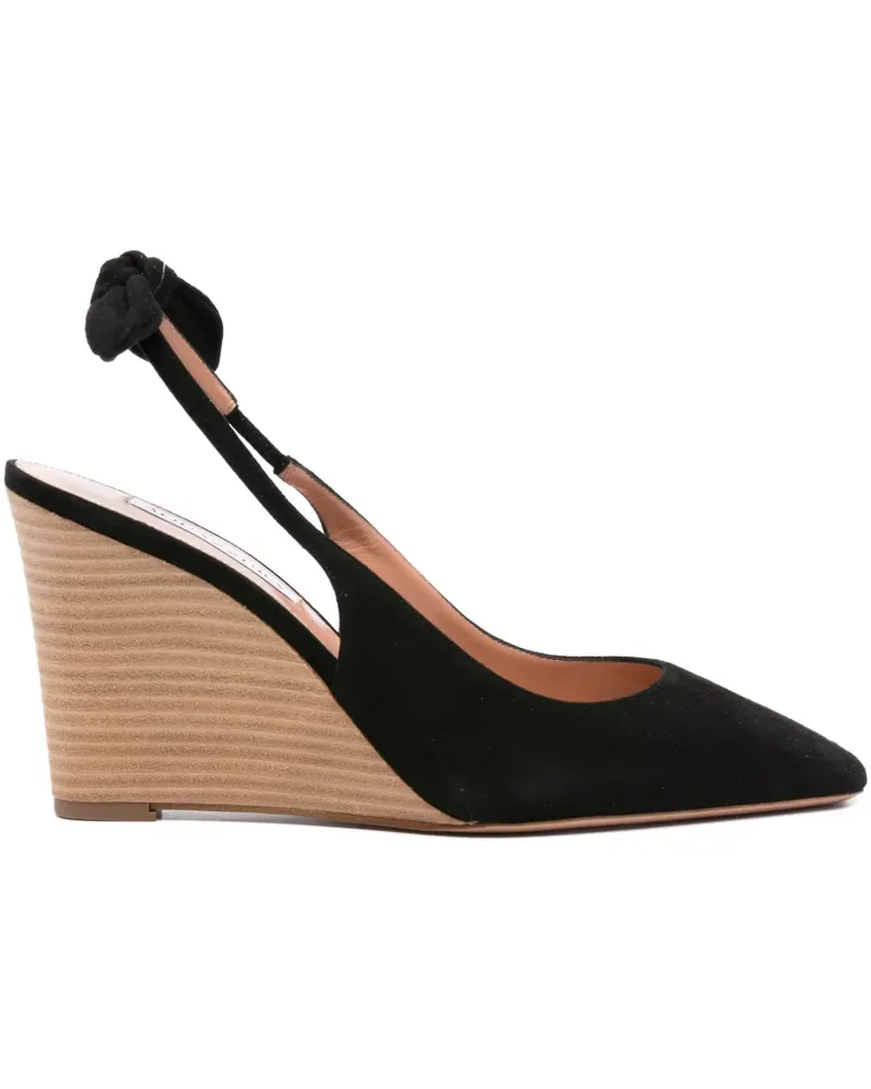 Aquazzura Very Box Tie Pumps 85mm - Schwarz Schwarz