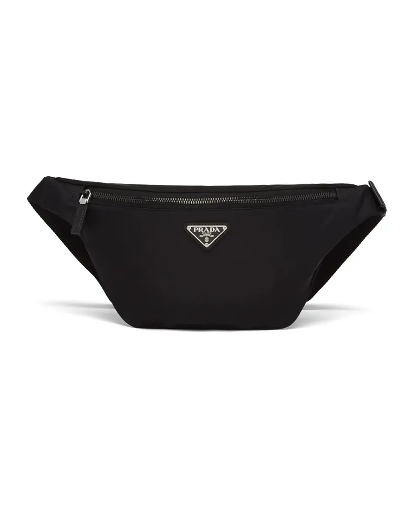 Prada Gürteltasche mit Logo-Schild - Schwarz Schwarz