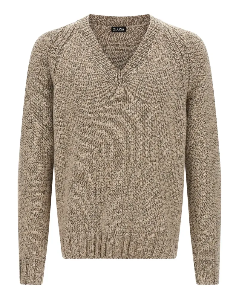 Ermenegildo Zegna V-neck sweater - Nude Nude