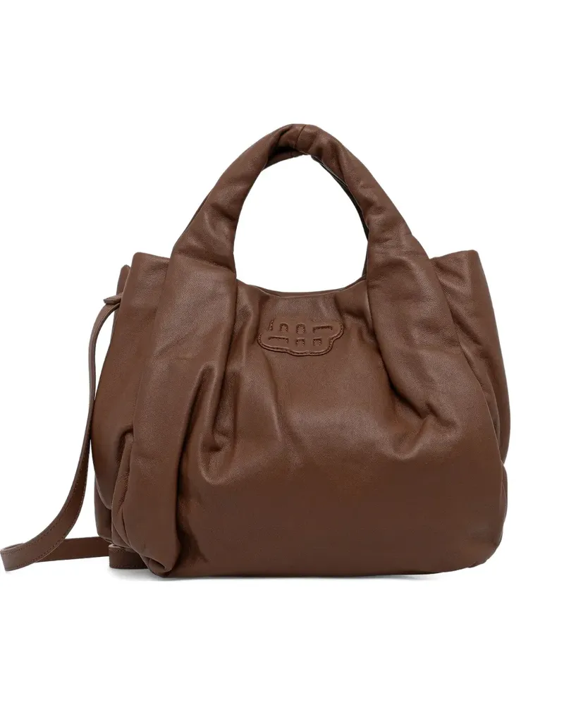 MUNTHE logo-detail tote bag - Braun Braun