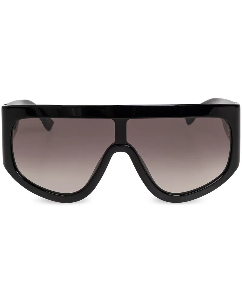 Dsquared2 Sonnenbrille mit Oversized-Gestell - Schwarz Schwarz