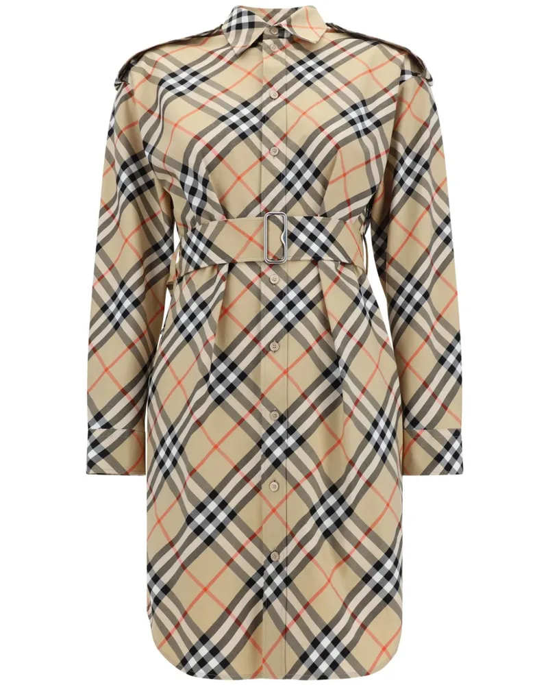 Burberry Hemdkleid mit Vintage-Check - Braun Braun