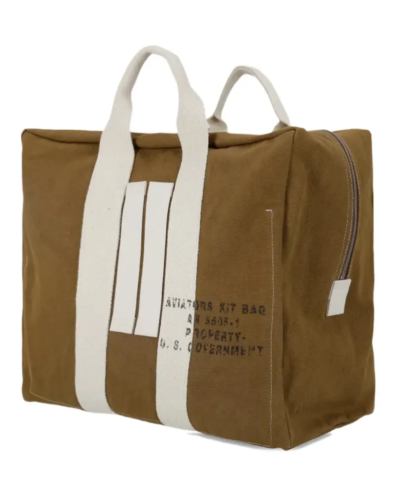 Fortela Aviatorbag cotton tote bag - Braun Braun