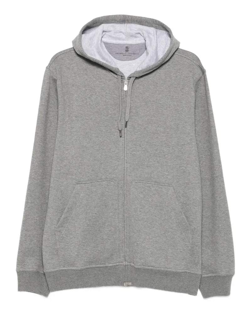 Brunello Cucinelli Hoodie mit Reißverschluss - Grau Grau
