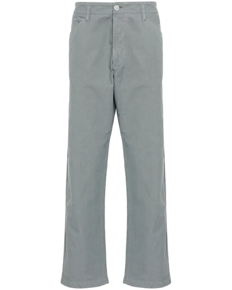 Stone Island Gerade Ripstop-Hose - Blau Blau