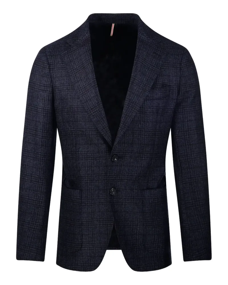 Biagio Santaniello houndstooth-pattern blazer - Blau Blau