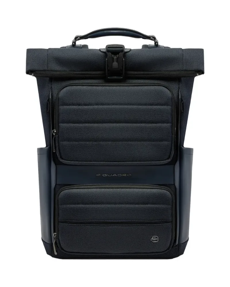 Piquadro Rucksack mit gesteppten Einsätzen - Blau Blau
