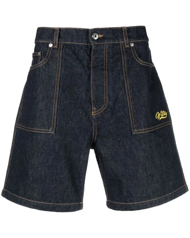 OFF-WHITE Jeans-Shorts im Utility-Look - Blau Blau