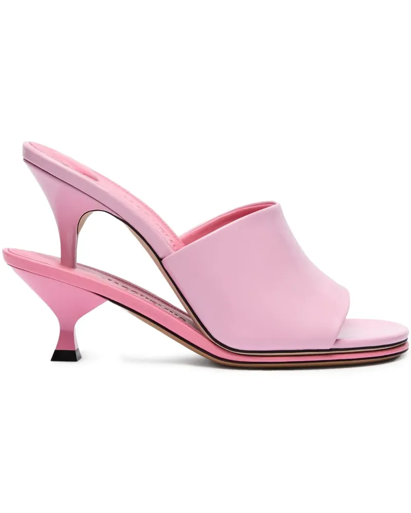 Jacquemus Les Doubles Mules 110mm - Rosa Rosa