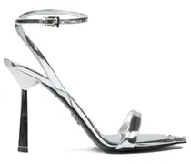 Metallische Sandalen 100mm - Silber