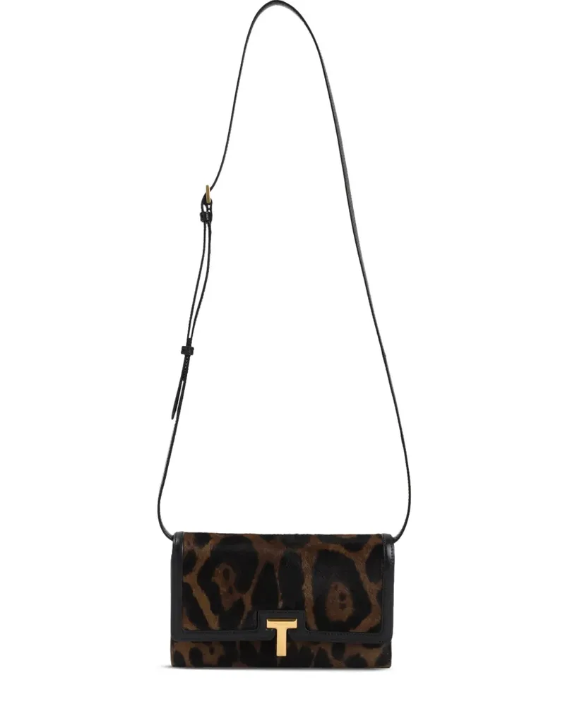 Tom Ford Portemonnaie mit Leoparden-Print - Braun Braun