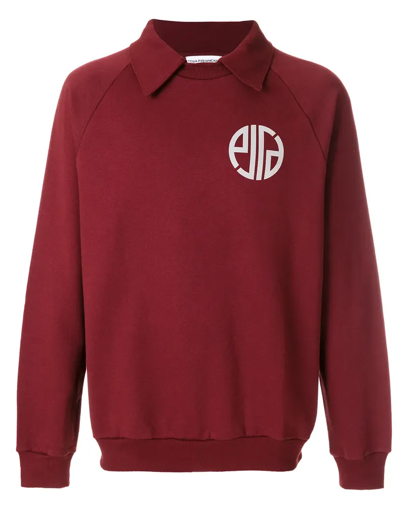 Gosha Rubchinskiy Sweatshirt mit Kragen - Rot Rot