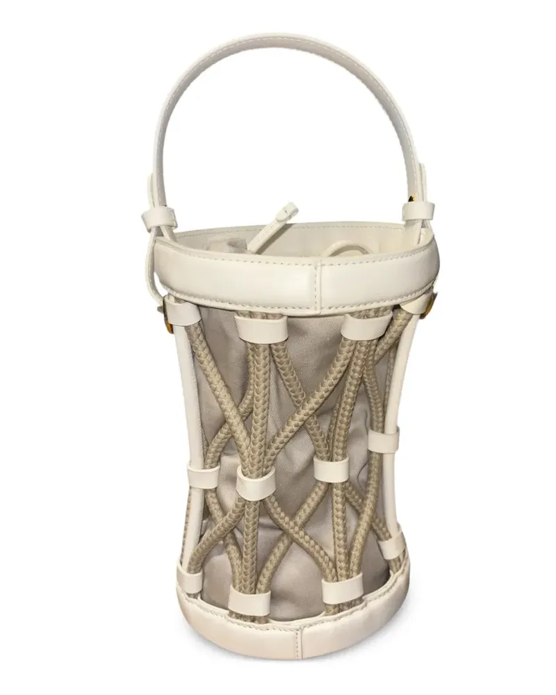 Coccinelle Gewebte Koi Beuteltasche - Weiß Weiß