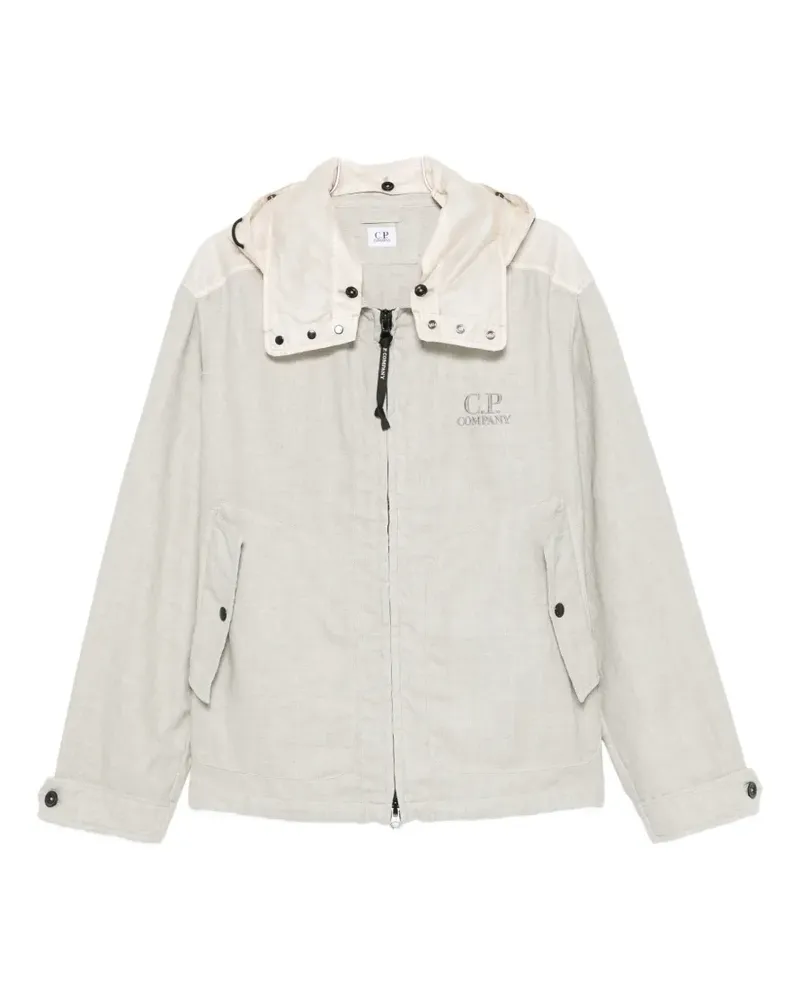 C.P. Company panelled hooded jacket - Nude Nude