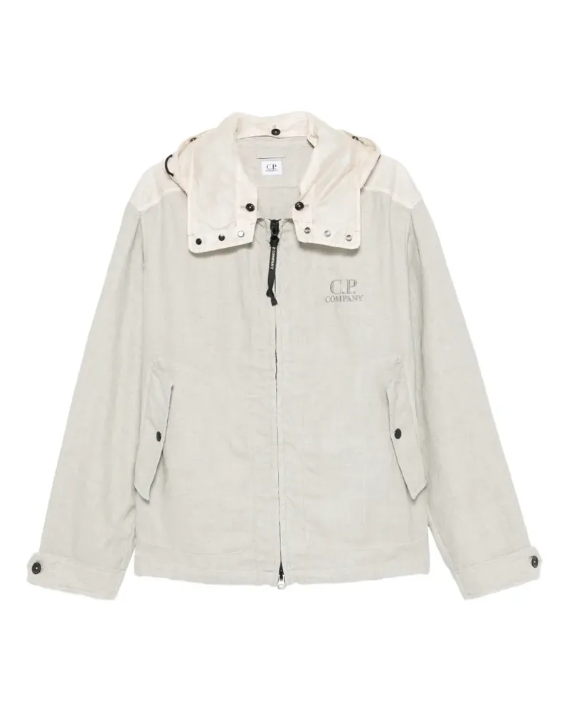 C.P. Company panelled hooded jacket - Nude Nude