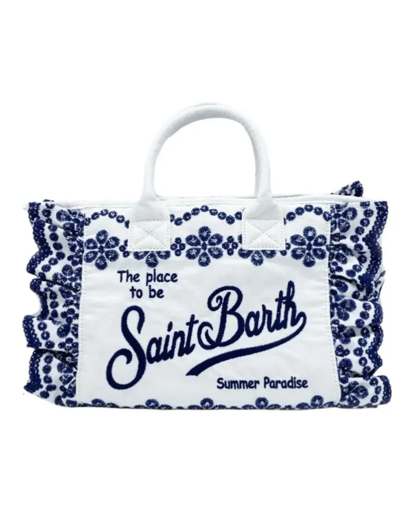 MC2 Saint Barth embroidered-logo tote bag - Weiß Weiß