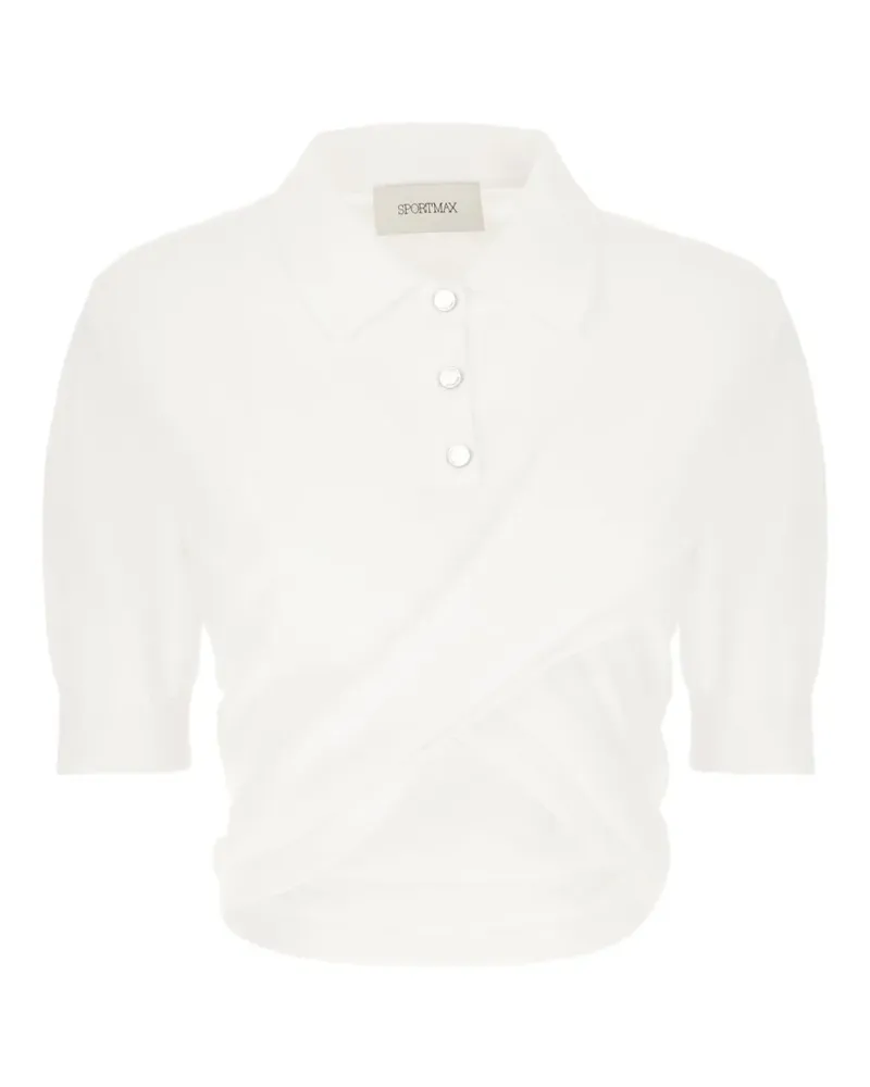 SPORTMAX Poloshirt aus Jersey - Weiß Weiß