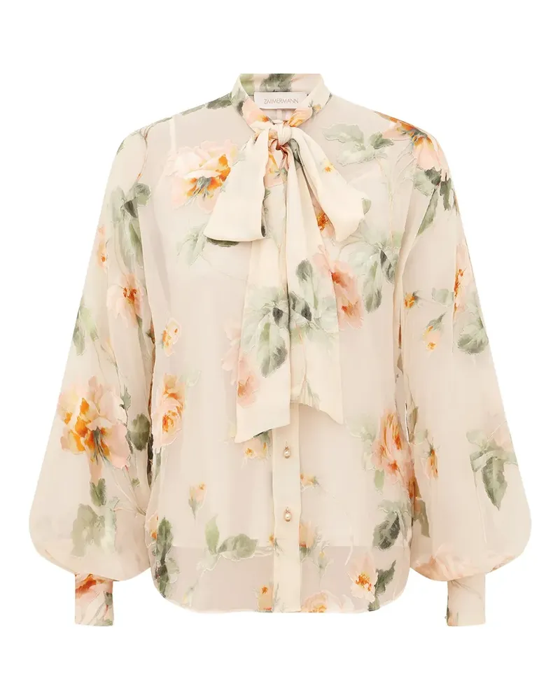 Zimmermann Carousel Burnout shirt - Nude Nude