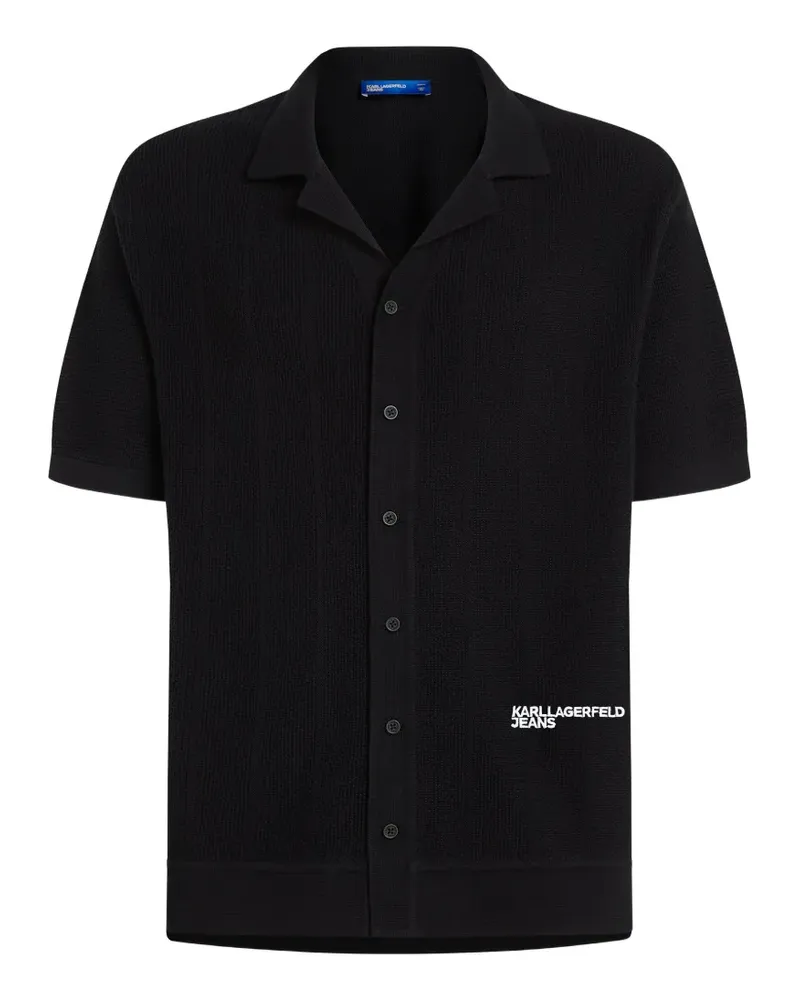 Karl Lagerfeld Klassisches Hemd - Schwarz Schwarz