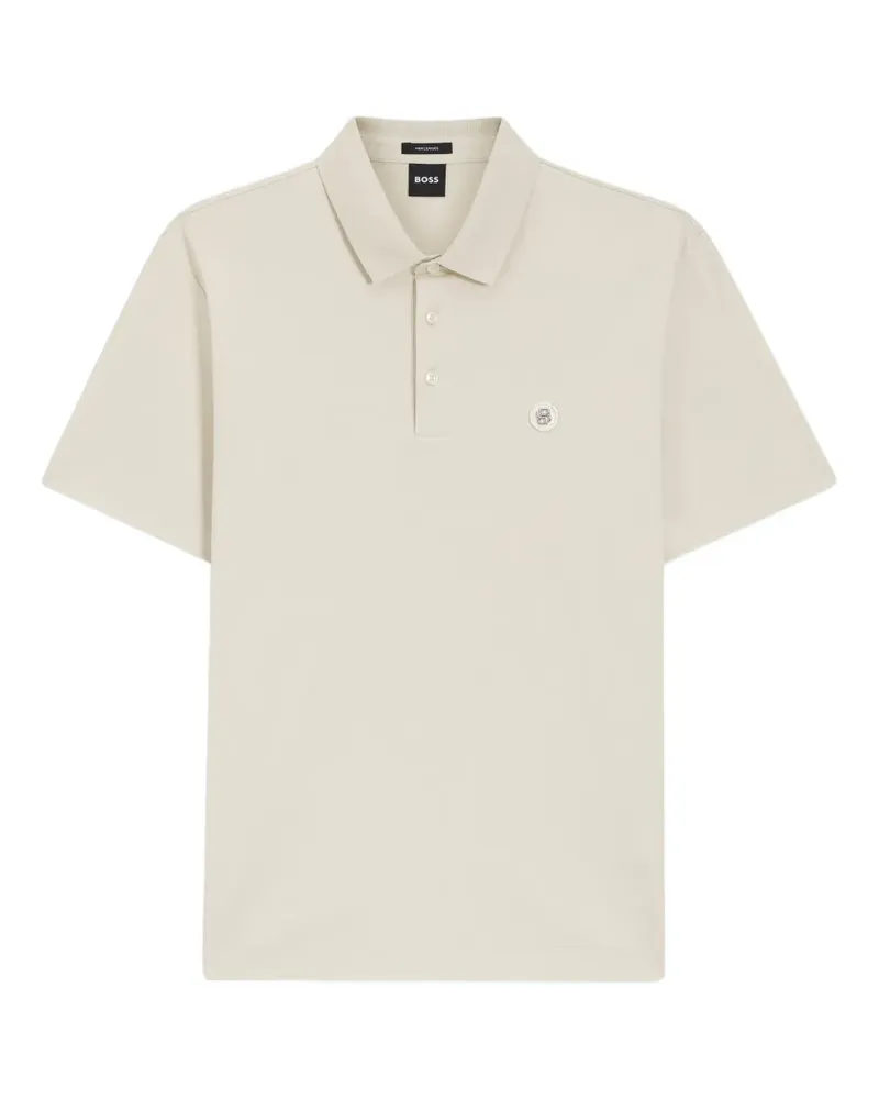HUGO BOSS Geknöpftes Poloshirt mit Logo-Detail - Nude Nude
