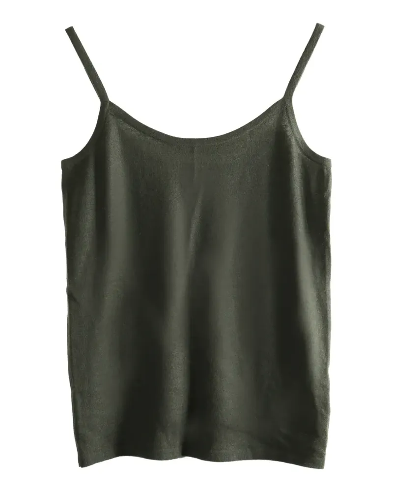 Frenckenberger fine-knit tank top - Grün Grün