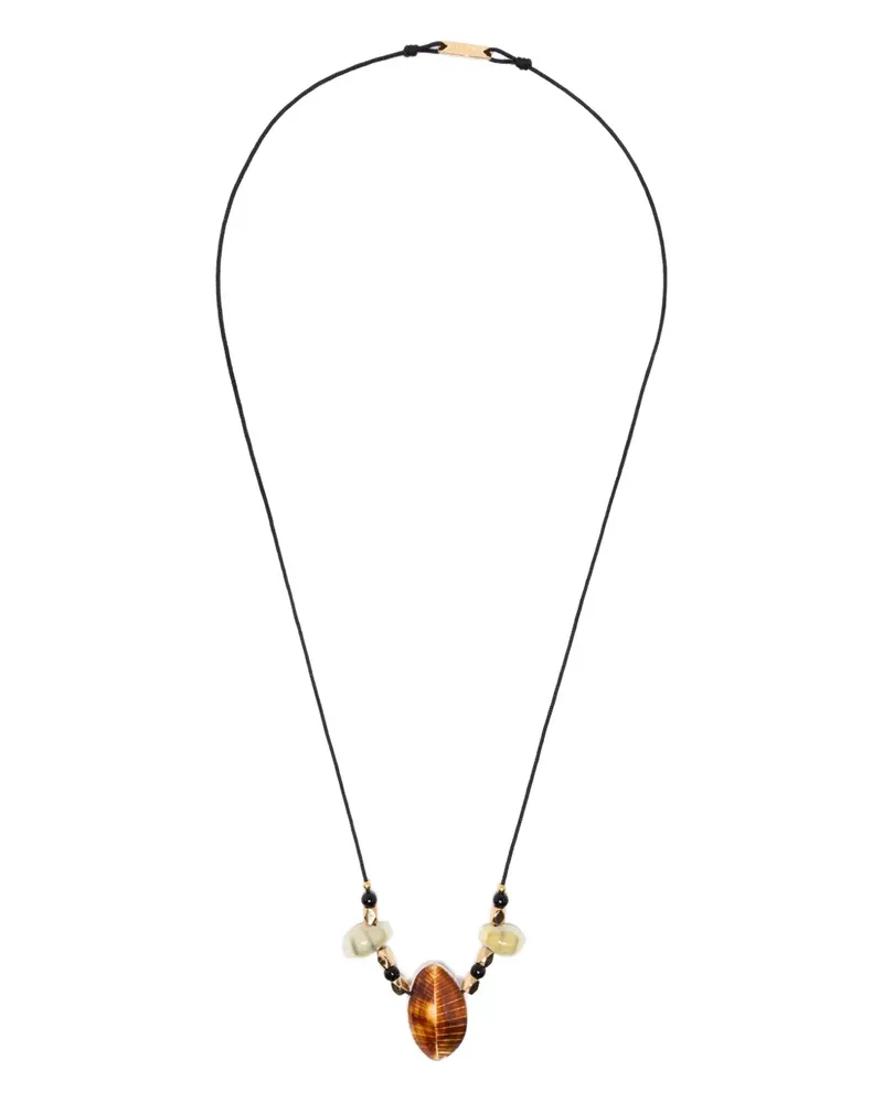 Isabel Marant Halskette mit Muscheln - Schwarz Schwarz