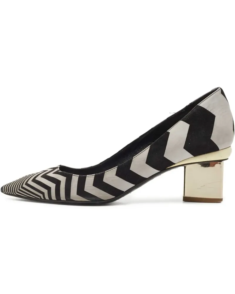 Nicholas Kirkwood Pre-owned Pumps mit Zickzack-Print 45mm - Schwarz Schwarz