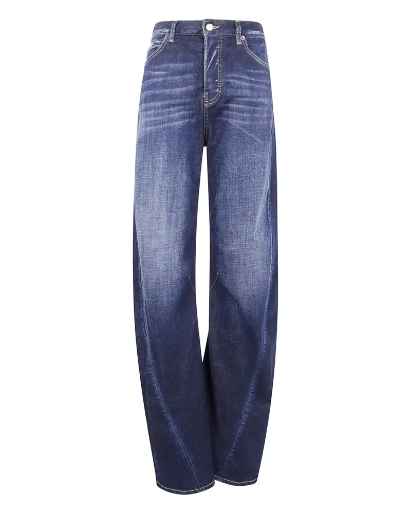 Dsquared2 Jeans mit Logo-Schild - Blau Blau