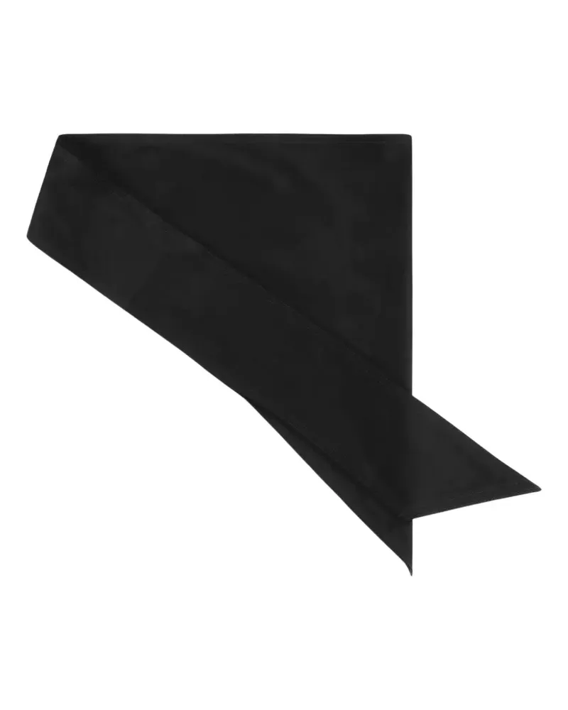 Carven shiny-finish scarf - Schwarz Schwarz