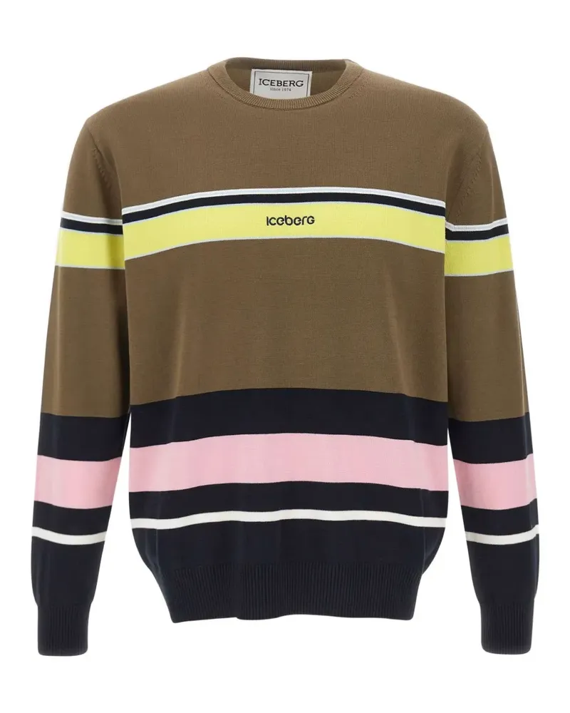 Iceberg logo-embroidered sweater - Braun Braun