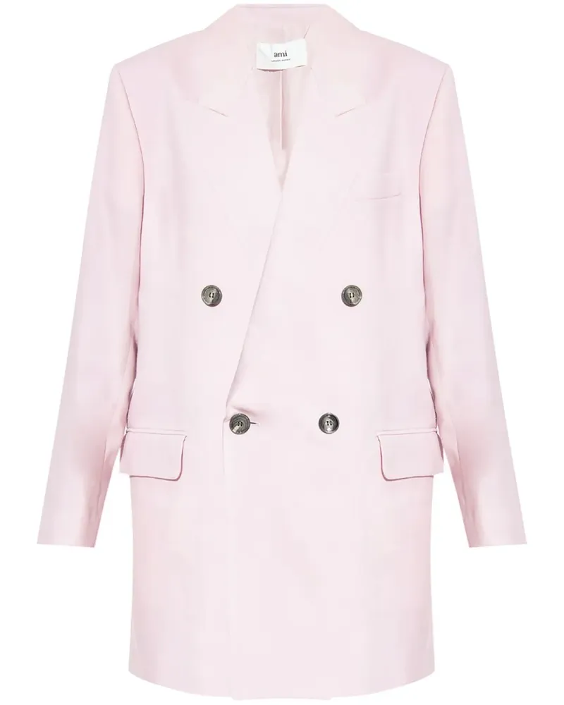 AMI Paris Doppelreihiger Blazer - Rosa Rosa