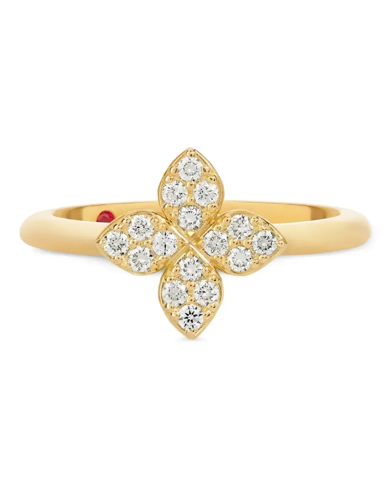 Roberto Coin Princess Flower Ring mit Diamanten - Gold Gold
