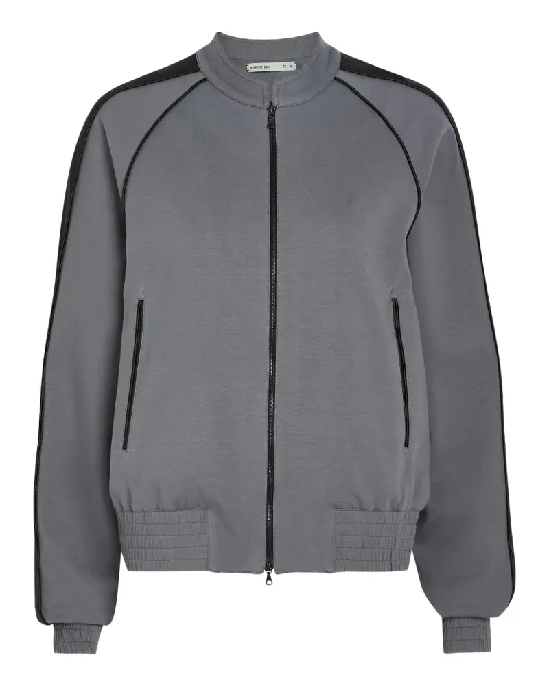 AARON ESH piped raglan-sleeve jacket - Grau Grau
