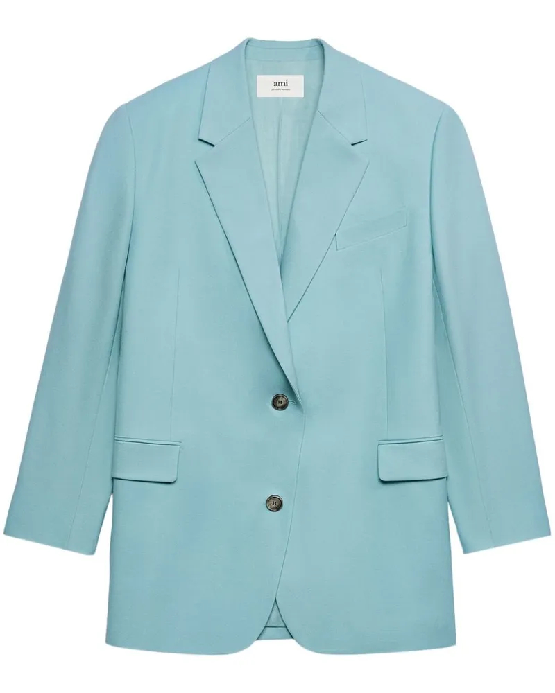 AMI Paris Blazer im Oversized-Look - Blau Blau