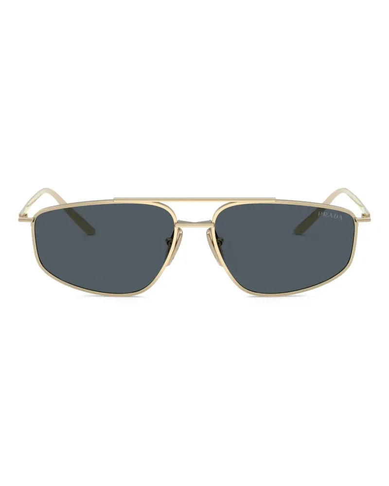 Prada geometric-frame sunglasses - Gold Gold