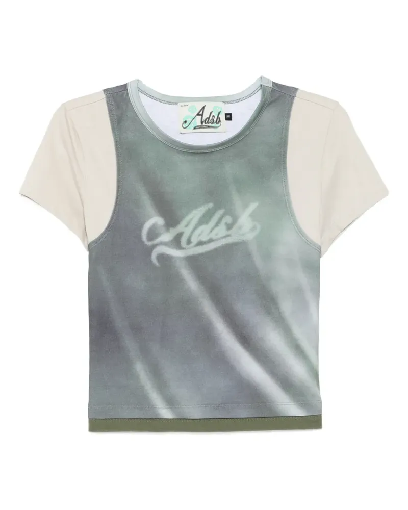 Andersson Bell logo-print layered T-shirt - Grau Grau