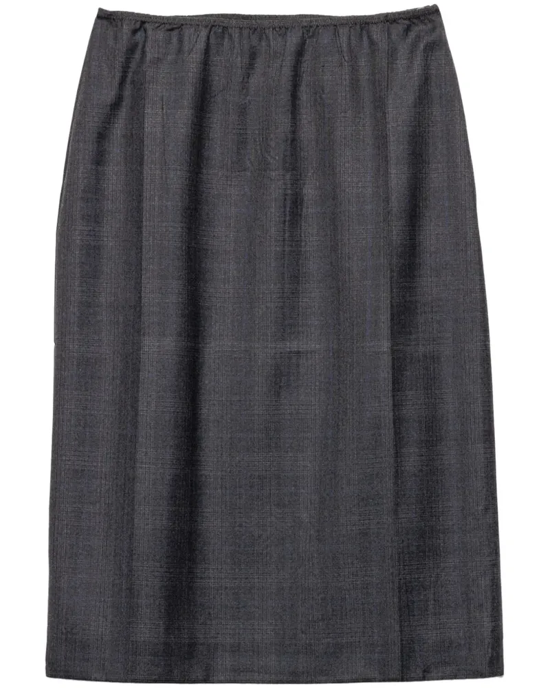Prada Rock aus Wolle - Grau Grau