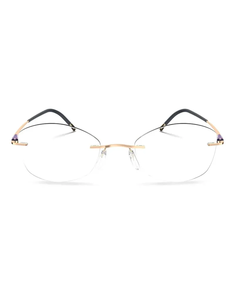 Silhouette rimless geometric-frame glasses - Violett Violett