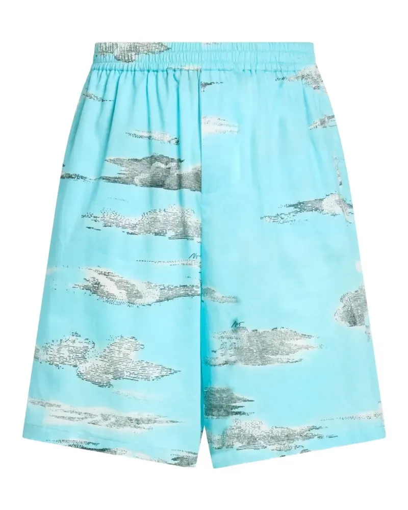 Moschino Shorts mit Wolken-Print - Blau Blau