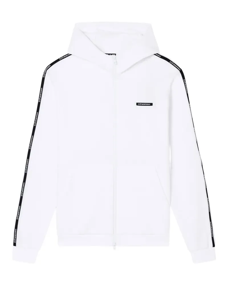 EA7 Hoodie mit Logo - Weiß Weiß