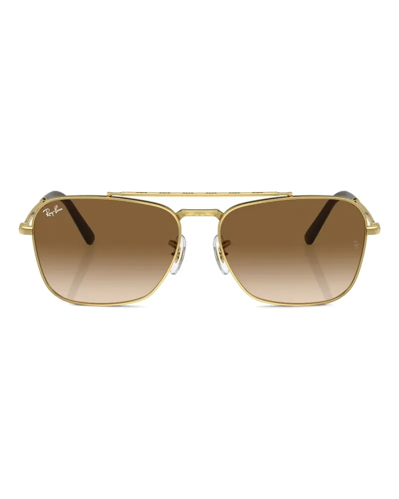 Ray Ban Sonnenbrille mit eckigem Gestell - Gold Gold
