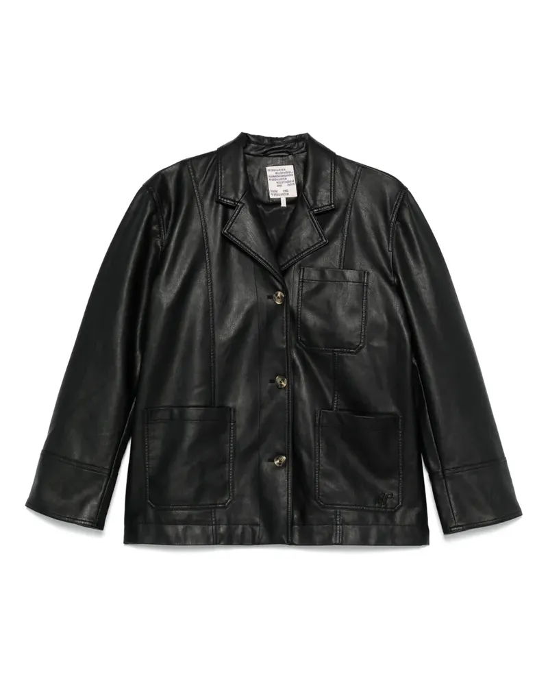 Baum und Pferdgarten Jacke mit Knopfleiste - Schwarz Schwarz