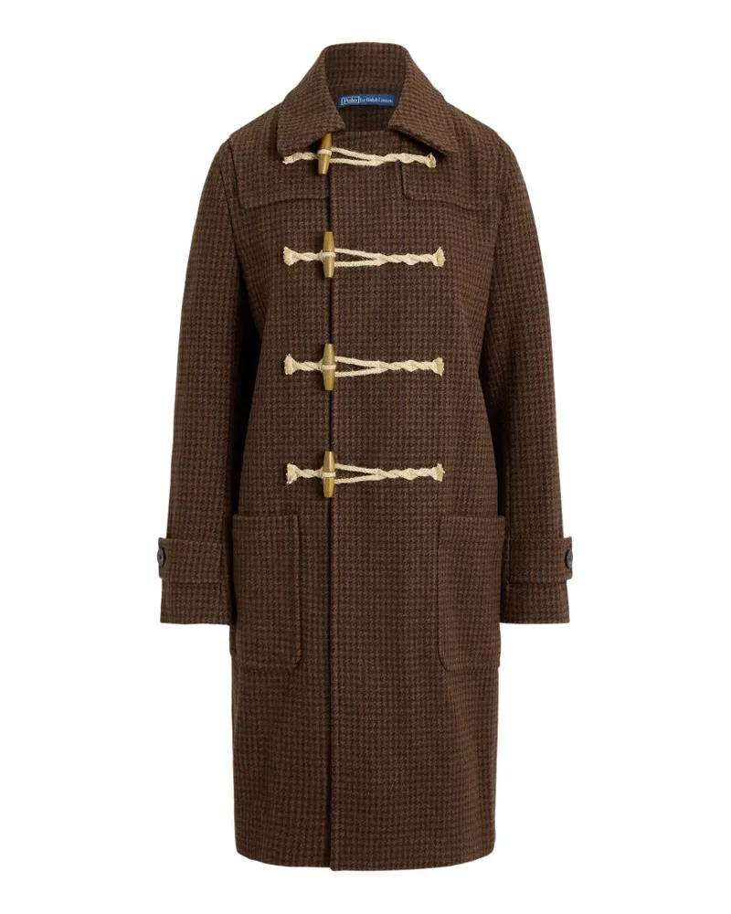 Ralph Lauren Mantel mit Hahnentrittmuster - Braun Braun