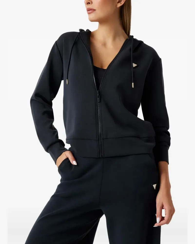 Guess Hoodie mit Reißverschluss - Schwarz Schwarz