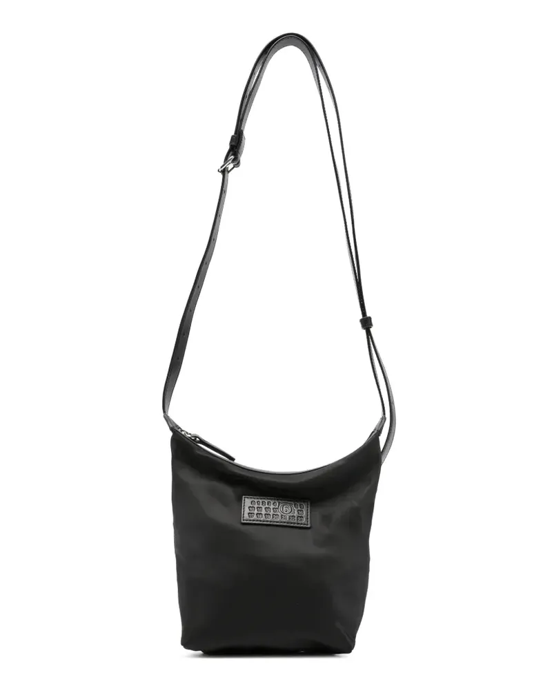 Maison Margiela Umhängetasche mit Logo-Patch - Schwarz Schwarz